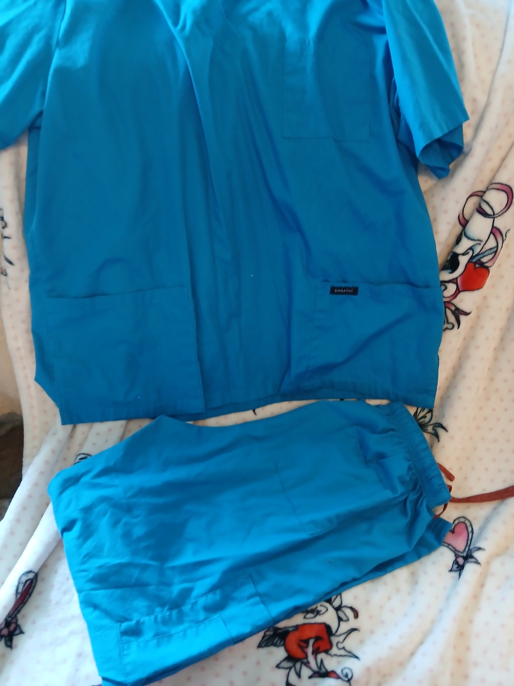 Unbranded Women’s Teal Blue Medical Scrub Set